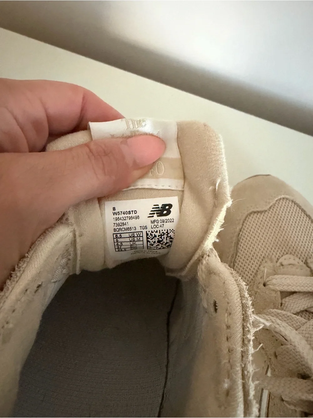 New Balance women’s 57/40 Neutral Beige/Taupe Sneakers size 6.5